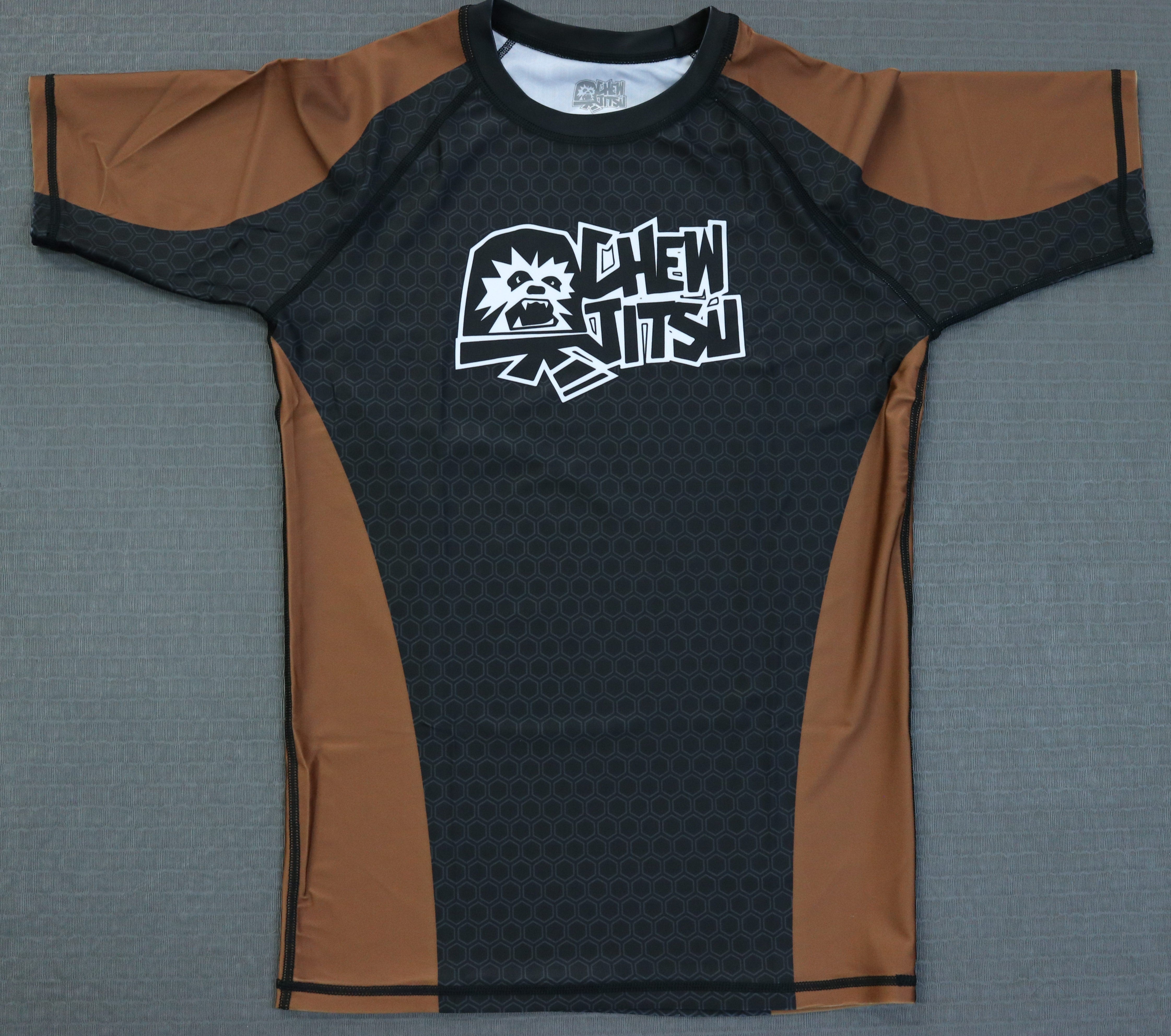 CLEARANCE - ChewJitsu Rash Guard Top - Brown Belt