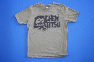 Military Green ChewJitsu Kids T-Shirt